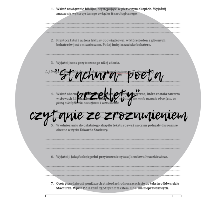 "Stachura- poeta przeklęty"