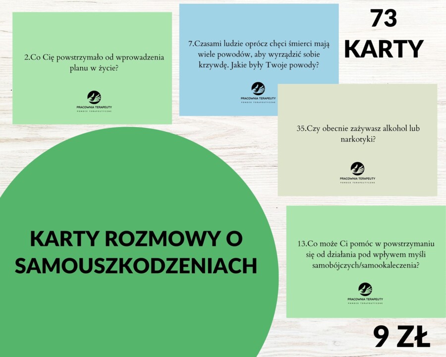 Karty “Rozmowy o samouszkodzeniach”