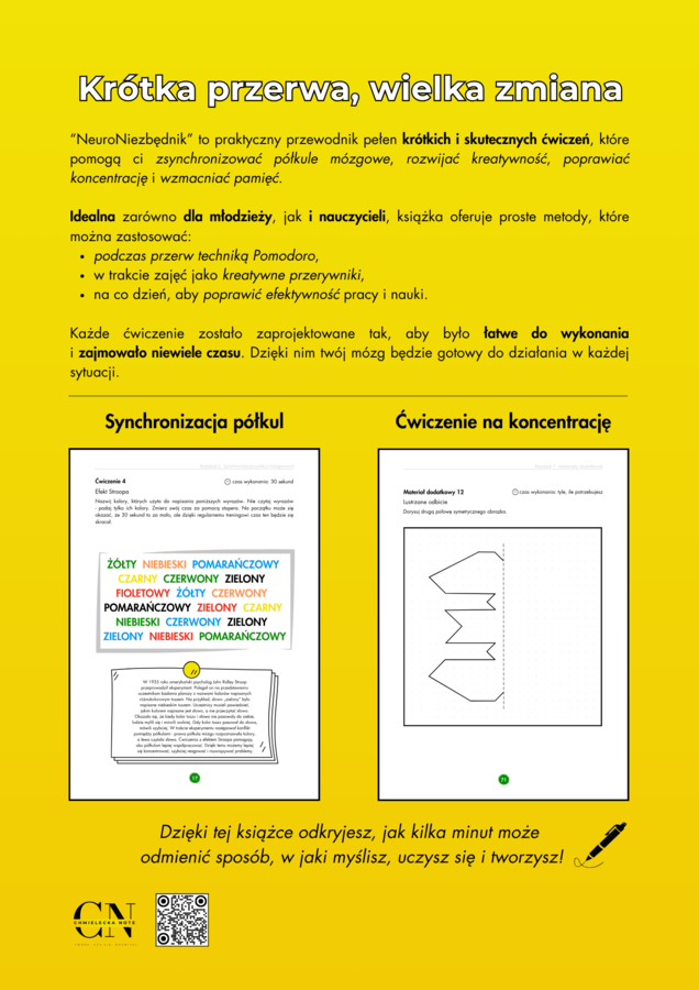 NeuroNiezbędnik Trening mózgu: Ćwiczenia na koncentrację, pamięć, kreatywność dla dzieci i nastolatków