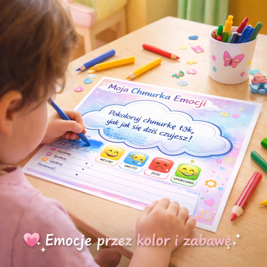 Chmurka emocji - karta pracy