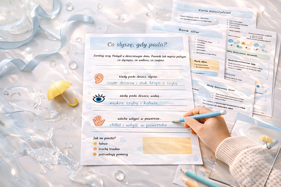 Co słyszę, gdy pada?
