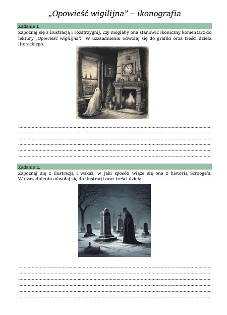 Zestaw lekturowy "Opowieść wigilijna"