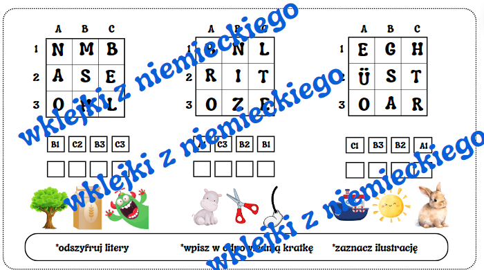 Skończyłem, co teraz? - rebusy, kody na lekcje z j. niemieckiego, klasy 2-4