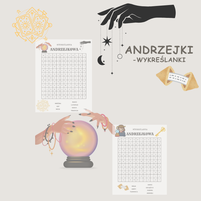 Andrzejkowe wykreślanki