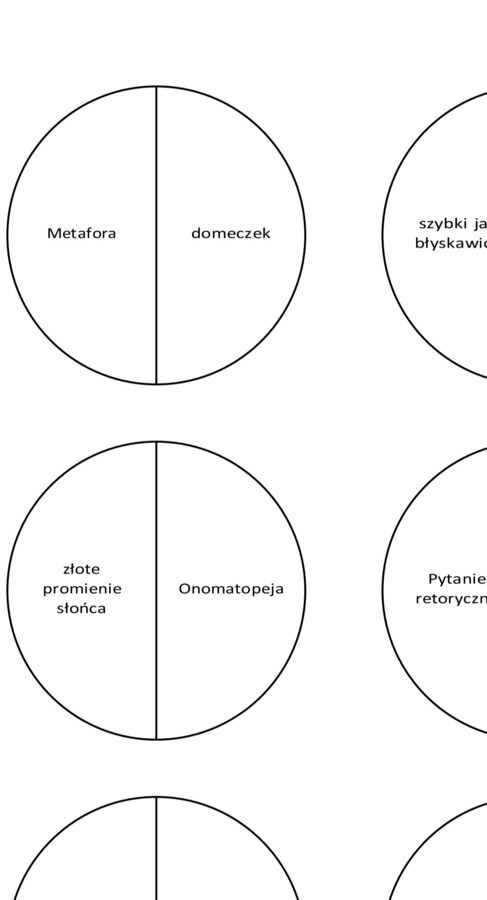 Środki stylistyczne - układanka