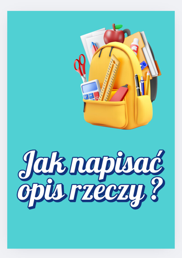 Opis rzeczy - krok po kroku - jak napisać - gotowe opisy