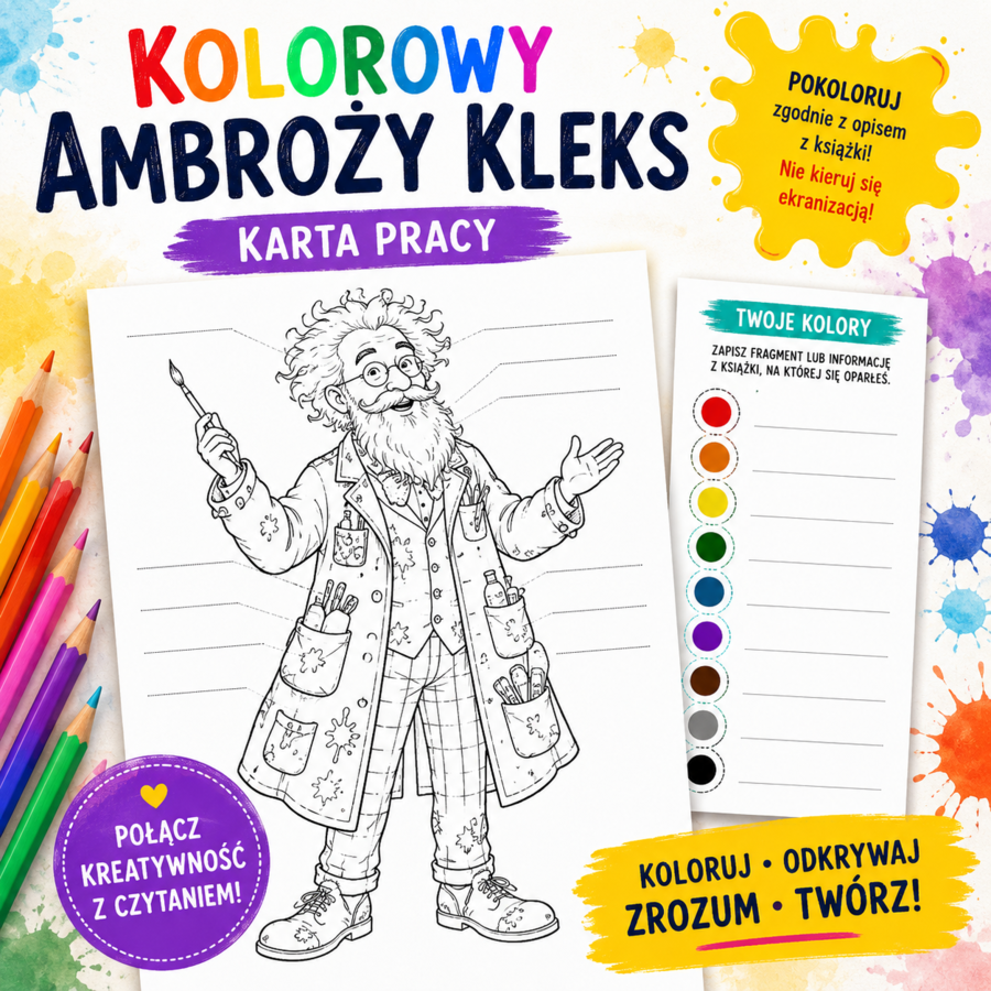 Kolorowy Ambroży Kleks
