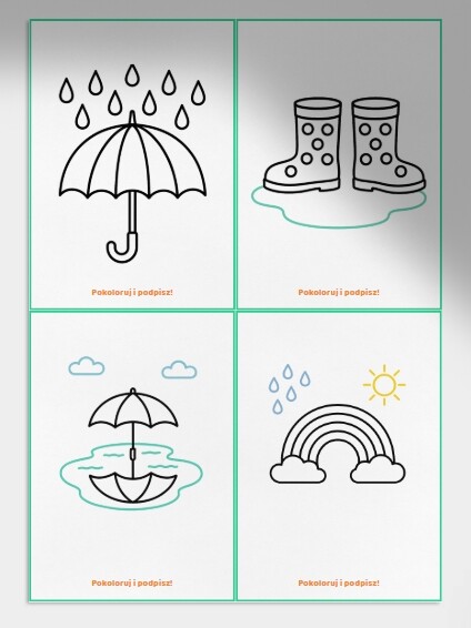 W deszczowy dzień wesoło się bawimy