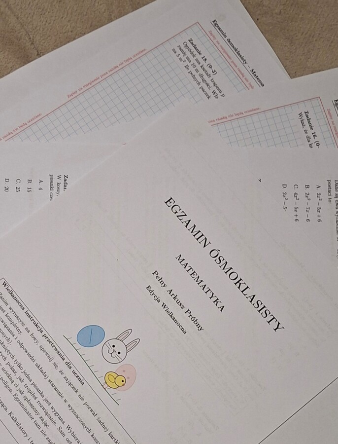 Wielkanocny Arkusz Próbny E8 z Matematyki
