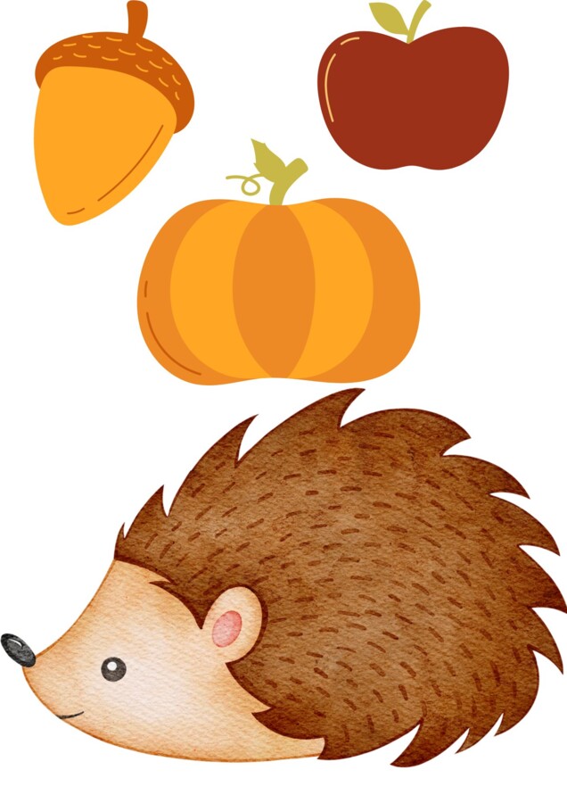 Jesienne okno dekoracja do szatni/ sali