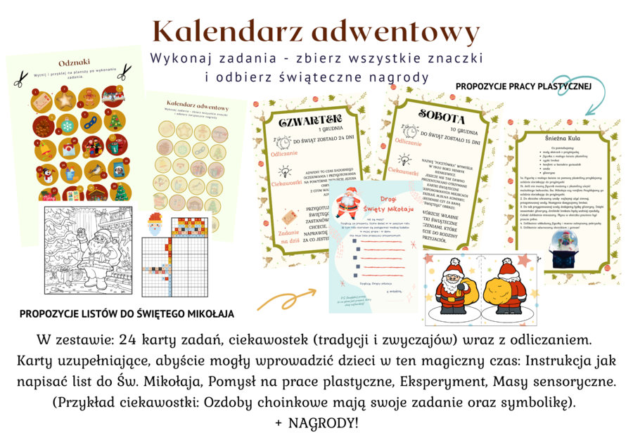 Kalendarz adwentowy - 24 zadnia