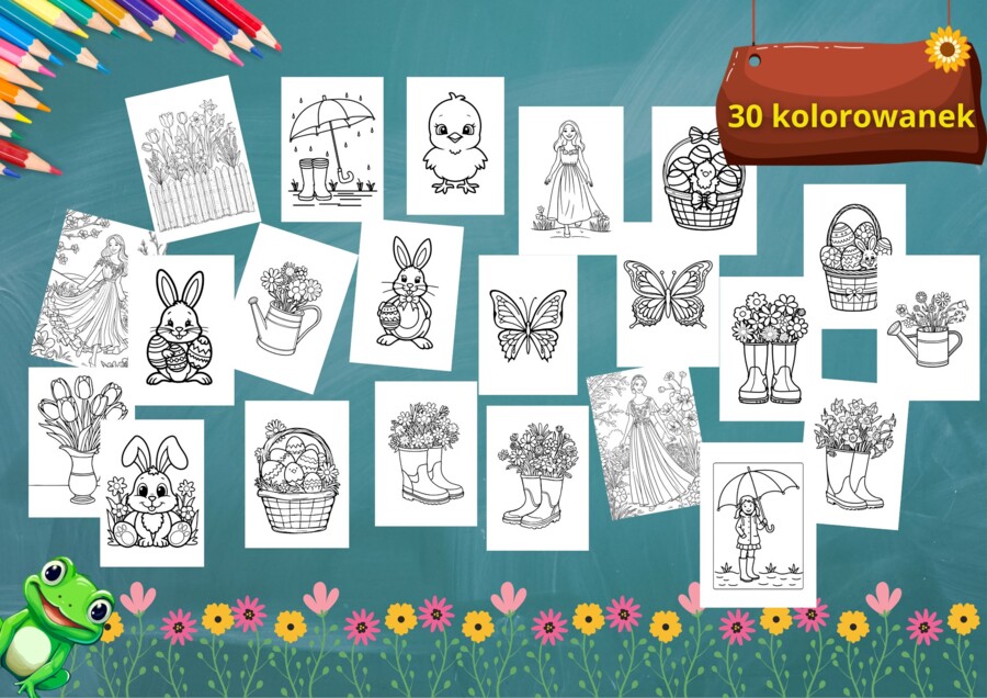 🌼 Wiosenne karty pracy dla przedszkolaków! 🌼