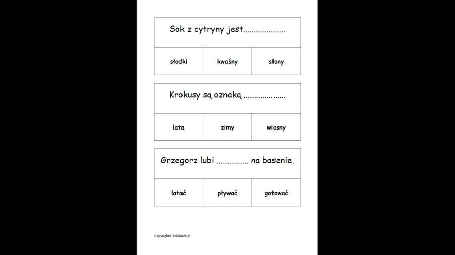 Klamerkowe czytanie ze zrozumieniem – utrwalanie czytania