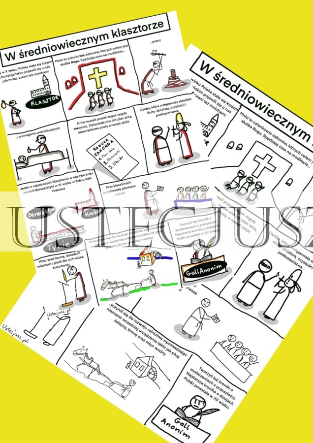 W średniowiecznym klasztorze - komiks