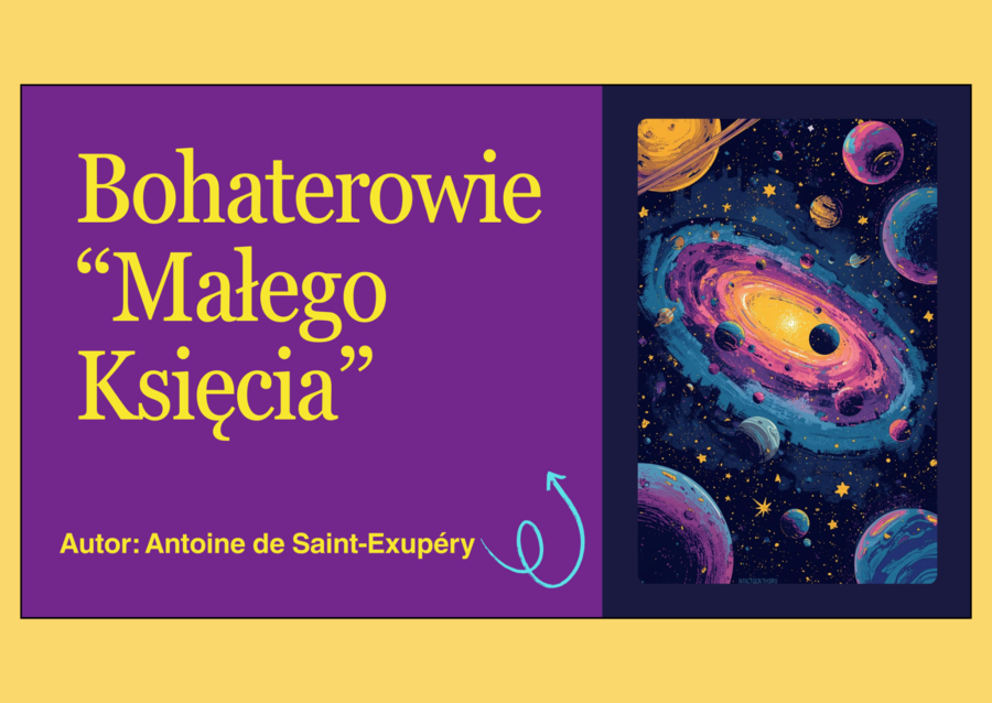 🌹🪐"MAŁY KSIĄŻĘ" - Bohaterowie- prezentacja + karta pracy z odpowiedziami