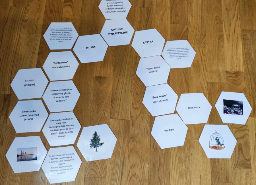 Gatunki synkretyczne w heksach edukacyjnych zamknięte