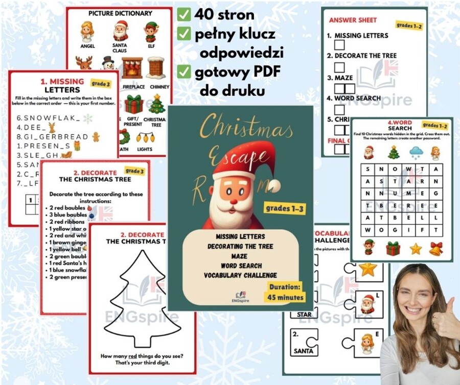 CHRISTMAS ESCAPE ROOM DLA KLAS 1-3