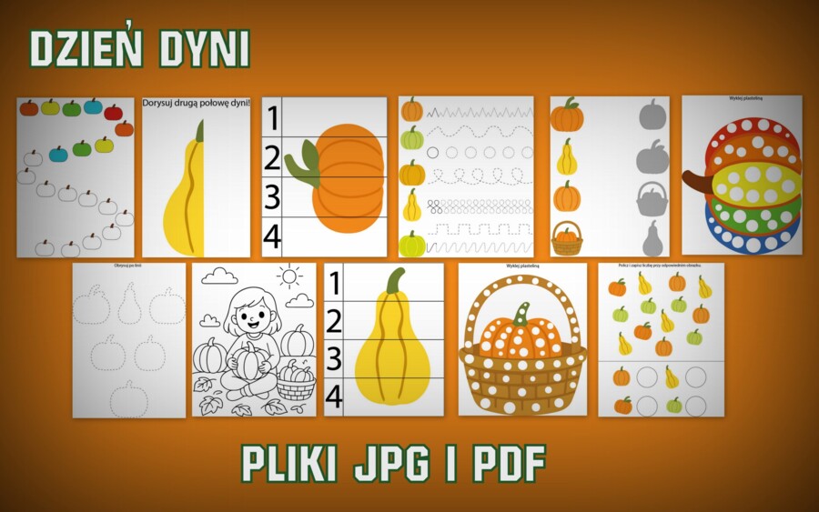 Dzień dyni - karty pracy