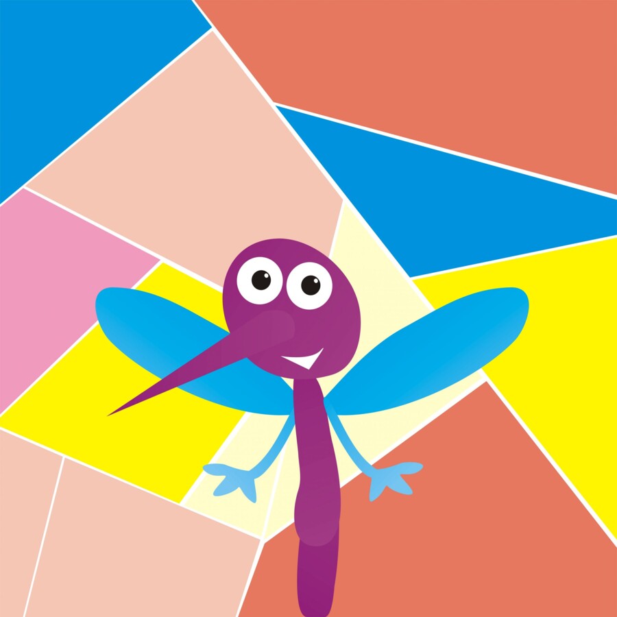 Przedszkole: Grafika do obrazu na płótnie (canvas): portret Komar