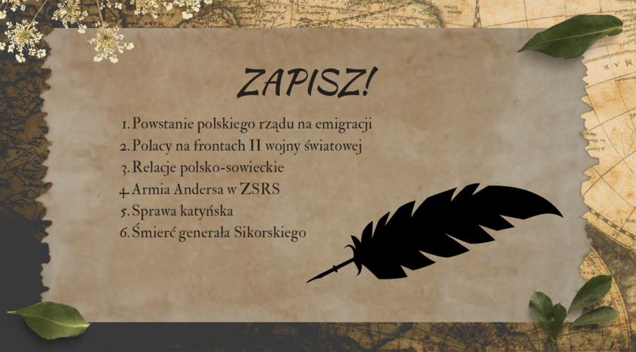 Władze polskie na uchodźstwie – prezentacja + karta pracy