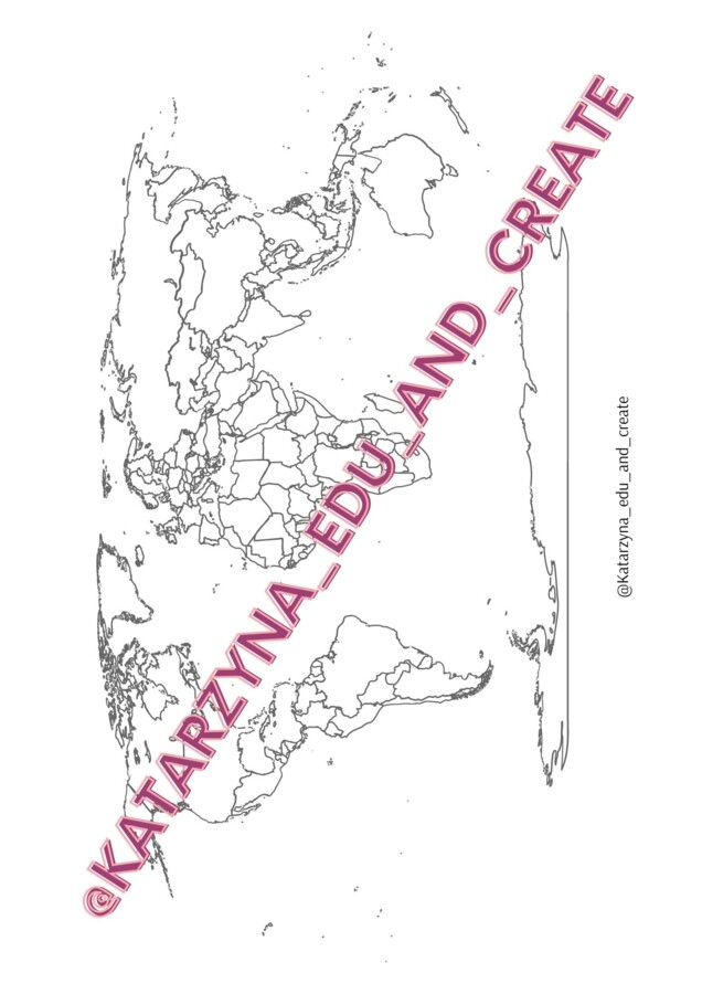 Mapy konturowe - kontynenty