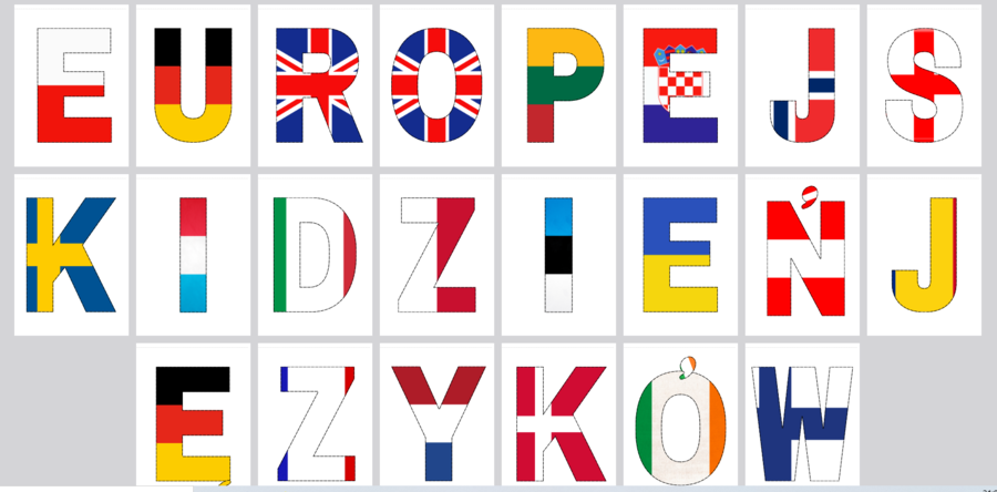 Europejski Dzień Języków - girlanda, dyplom