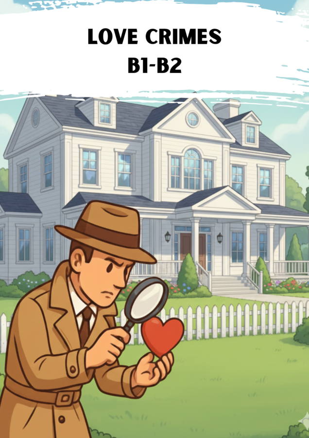 Gotowa Lekcja:  LOVE CRIMES – Karty pracy B1–B2 (+ rozszerzenie B2–C1)