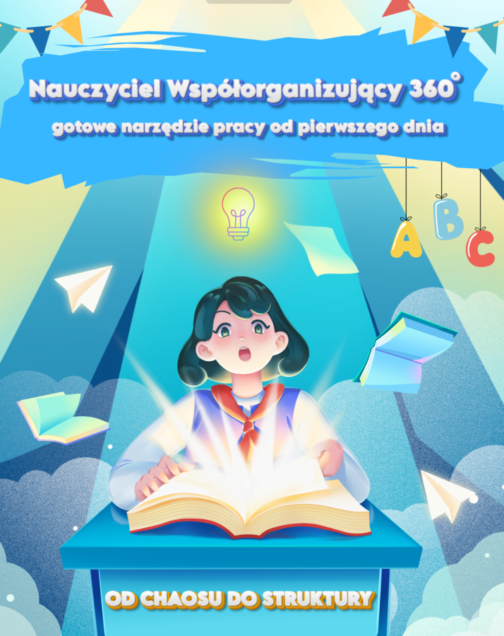 NAUCZYCIEL WSPÓŁORGANIZUJĄCY 360 - gotowy plan pracy z uczniem od pierwszego dnia | PEŁEN PAKIET