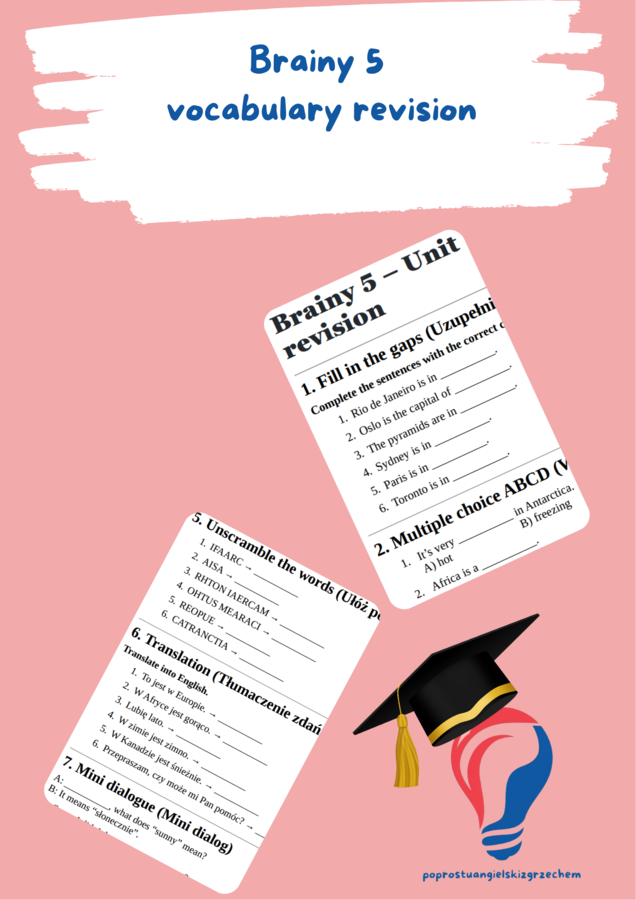 Brainy 5 – Unit 2 – vocabulary revision
