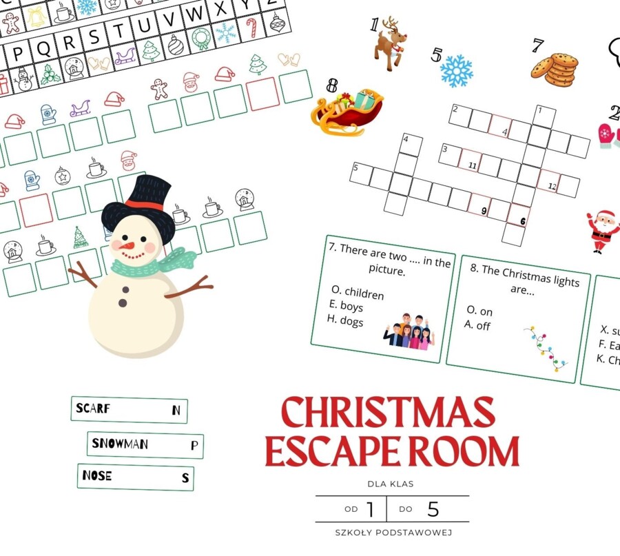Christmas Escape Room dla klas 1-5