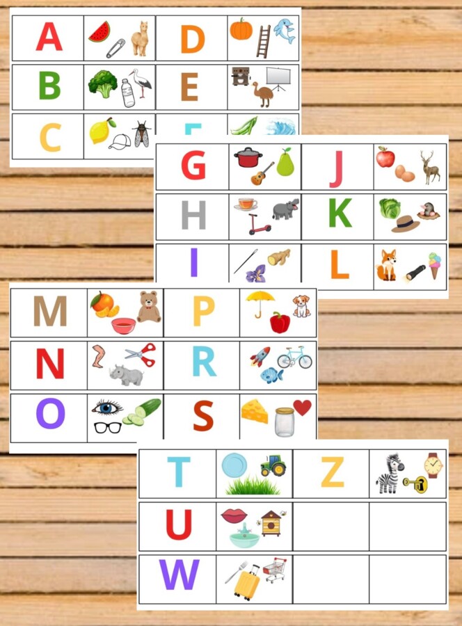 Alfabet na tablicę do wycięcia