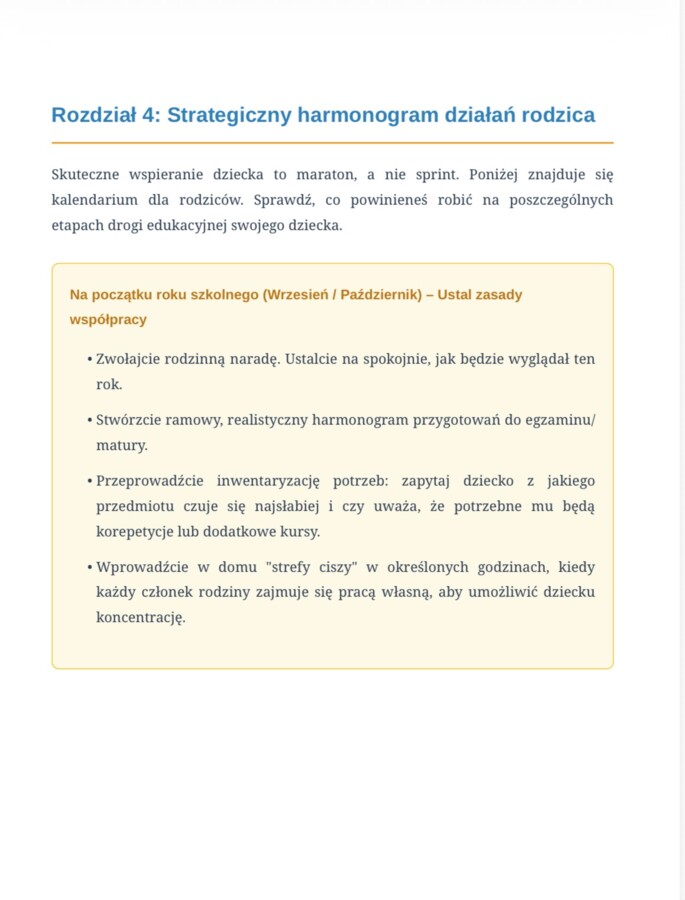 Poradnik dla rodzica - jak wspierač dziecko przed egzaminem.