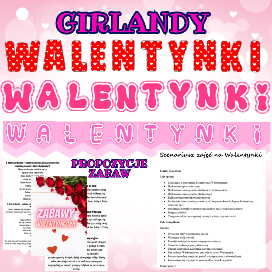 WALENTYNKI (ze scenariuszem zajęć)