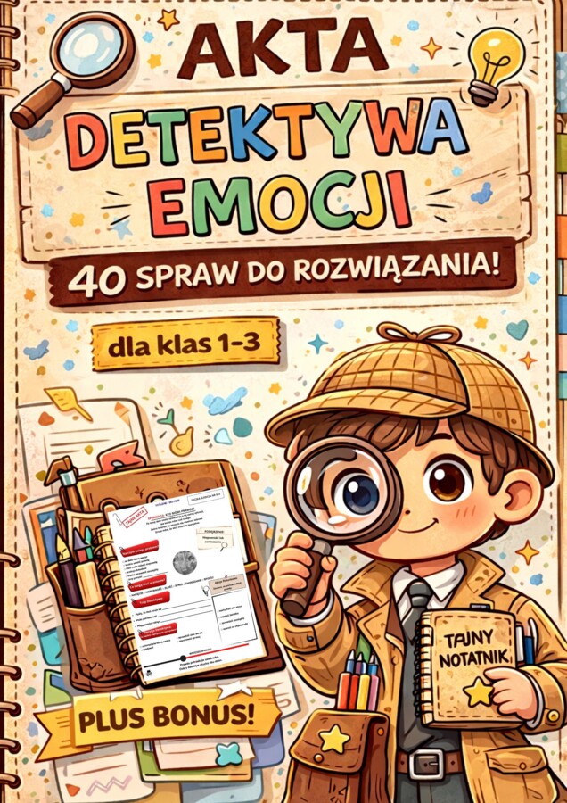 AKTA DETEKTYWA EMOCJI – 40 SPRAW DO ROZWIĄZANIA!
