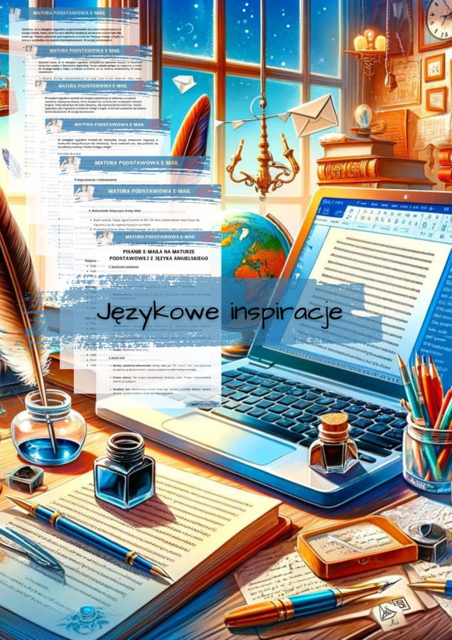 Język angielski - Matura podstawowa: E-mail . Zestaw 35 zadań i gotowych przykładów