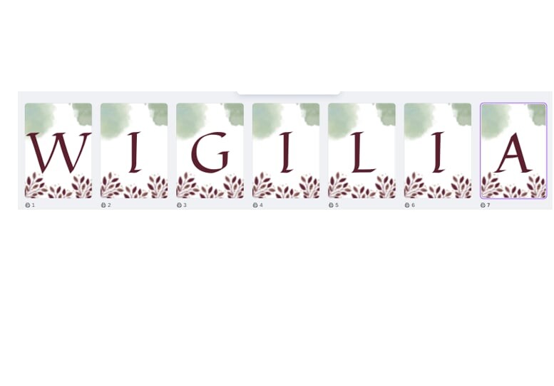 WIGILIA -GIRLANDA NAPIS