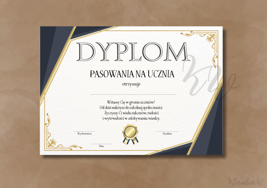 Dyplomy Pasowania na Ucznia – zestaw nr 1