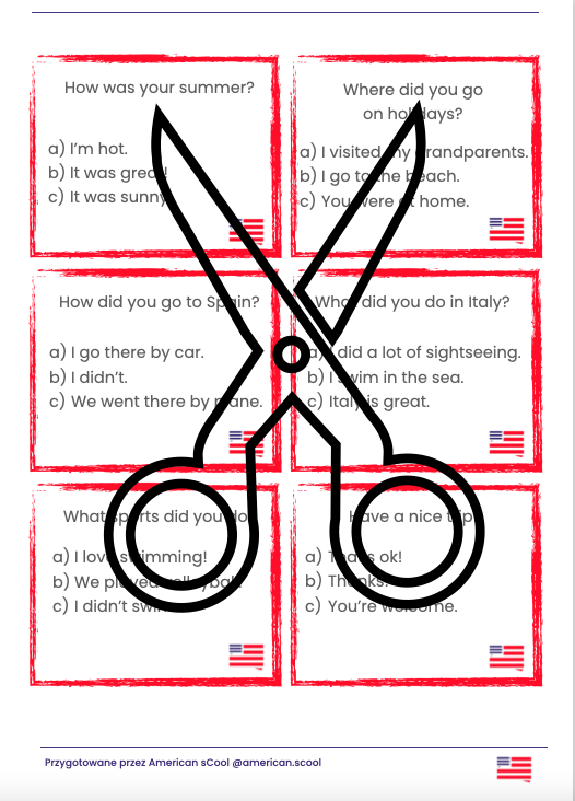 reakcje językowe- wakacje