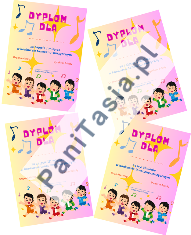 Dyplomy konkurs taneczno-muzyczny