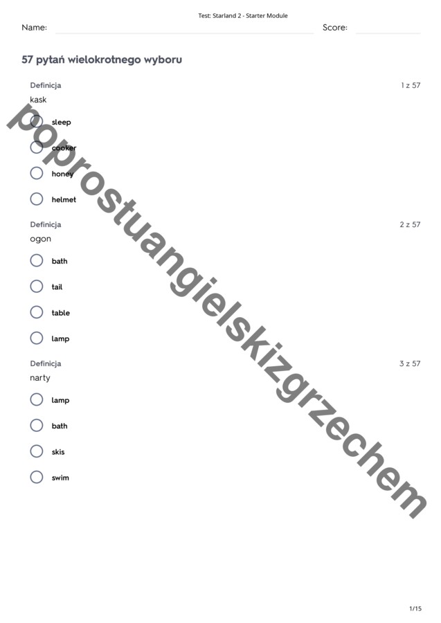 Starland 2 - Starter Module - testy