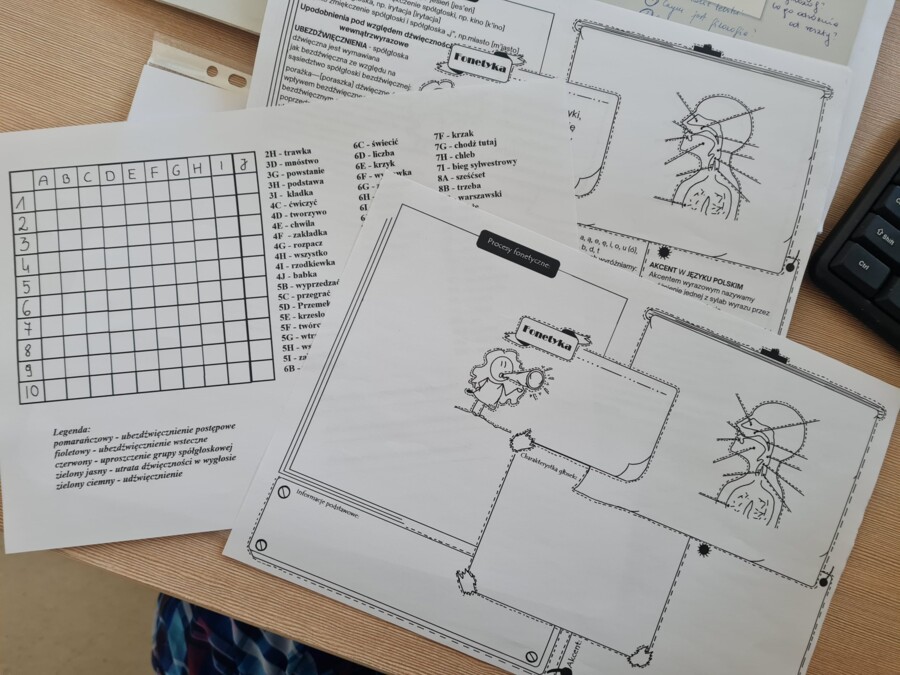 Fonetyka - ćwiczenia i karta pracy