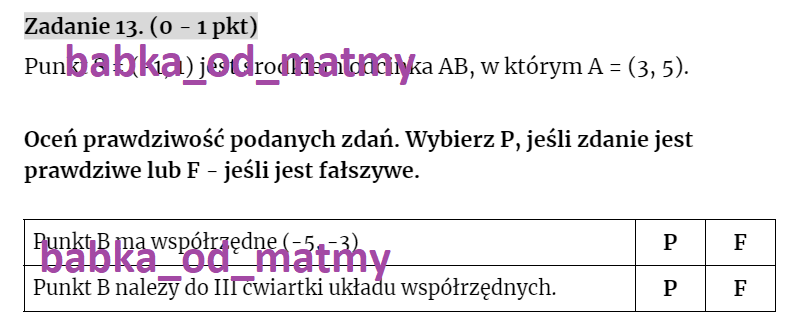 Próbny egzamin ósmoklasisty – MATEMATYKA