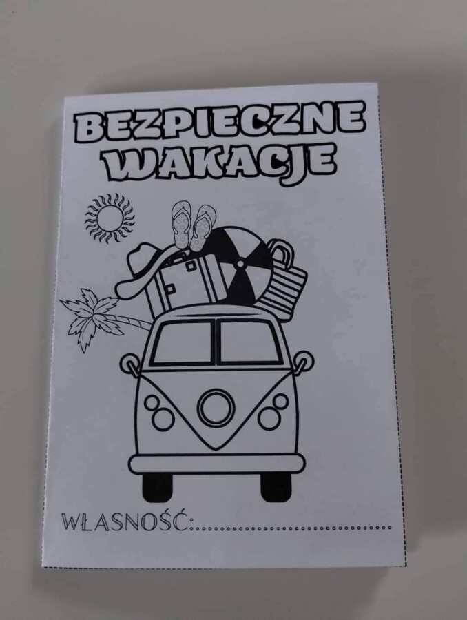 Książeczka do kolorowania Bezpieczne Wakacje
