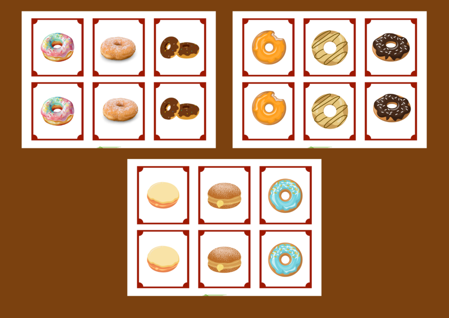 TŁUSTY CZWARTEK – memory – 36 szt. – biblioteka – świetlica – przedszkole