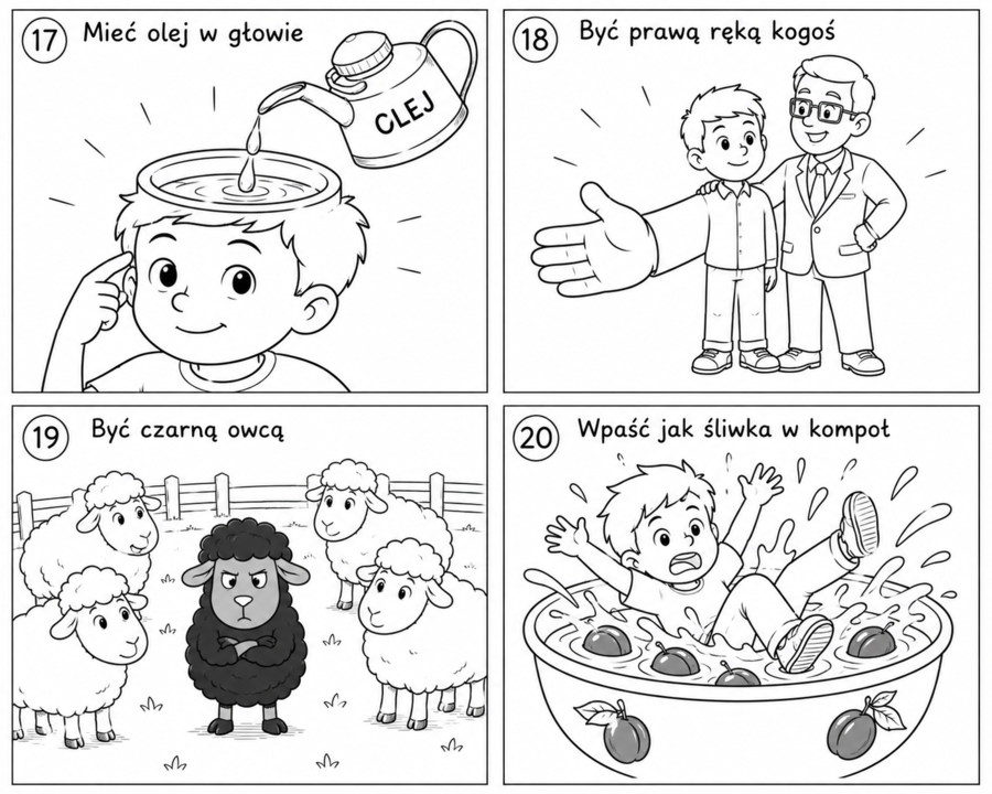 Związki frazeologiczne – karta pracy i materiał dydaktyczny (klasy 4–6)