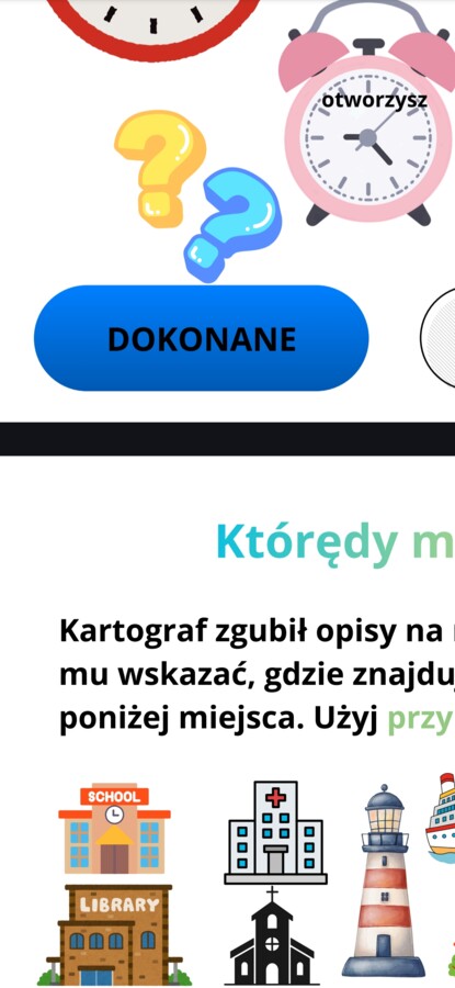 Stacje zadaniowe - 10 części mowy