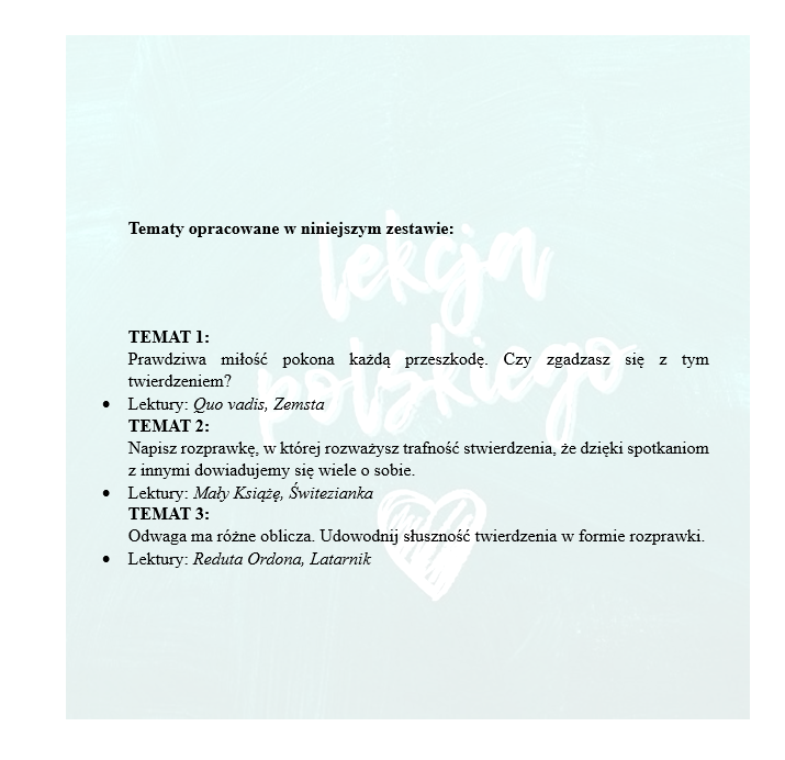 ROZWIJANA ROZPRAWKA pomoc dla uczniów klas 7-8