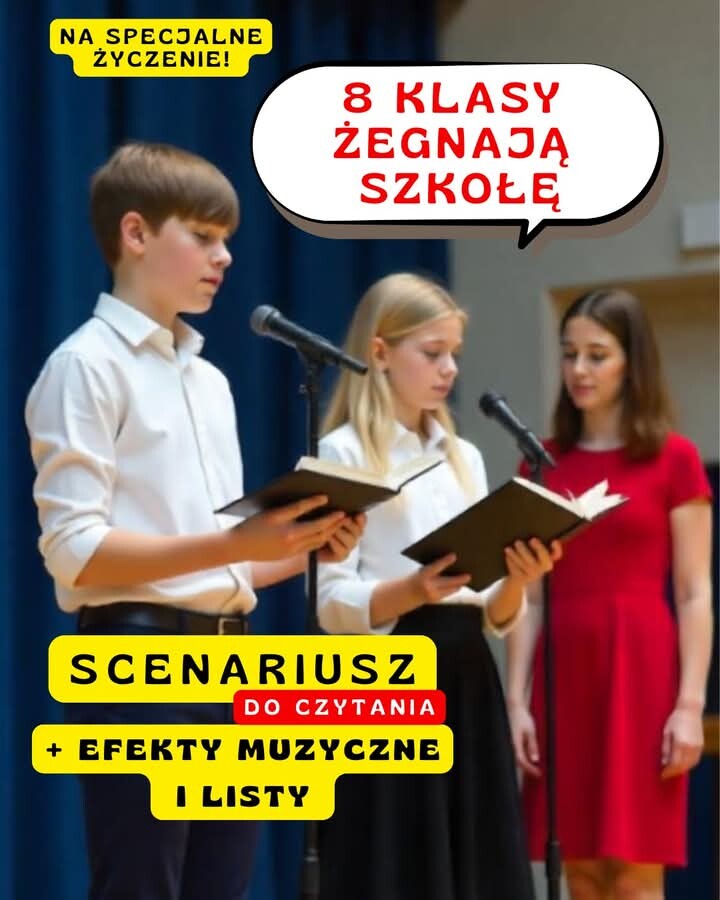 Pożegnanie Ósmoklasistów – scenariusz, listy i efekty muzyczne!
