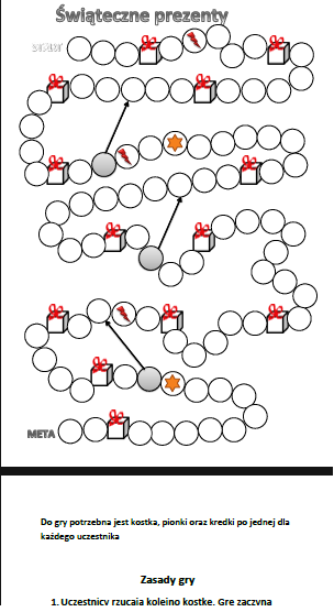 Gra planszowa Świąteczne prezenty