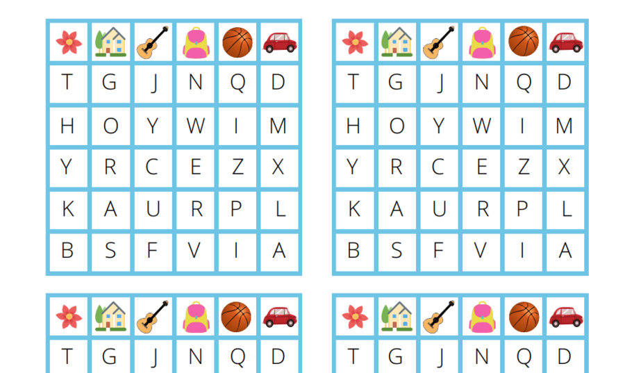 Nauka alfabetu #2 - poziom (1) łatwy I 3 plansze do gry